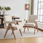 Sillón de comedor tapizado (juego de 2)