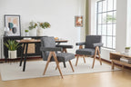Sillón de comedor tapizado (juego de 2)