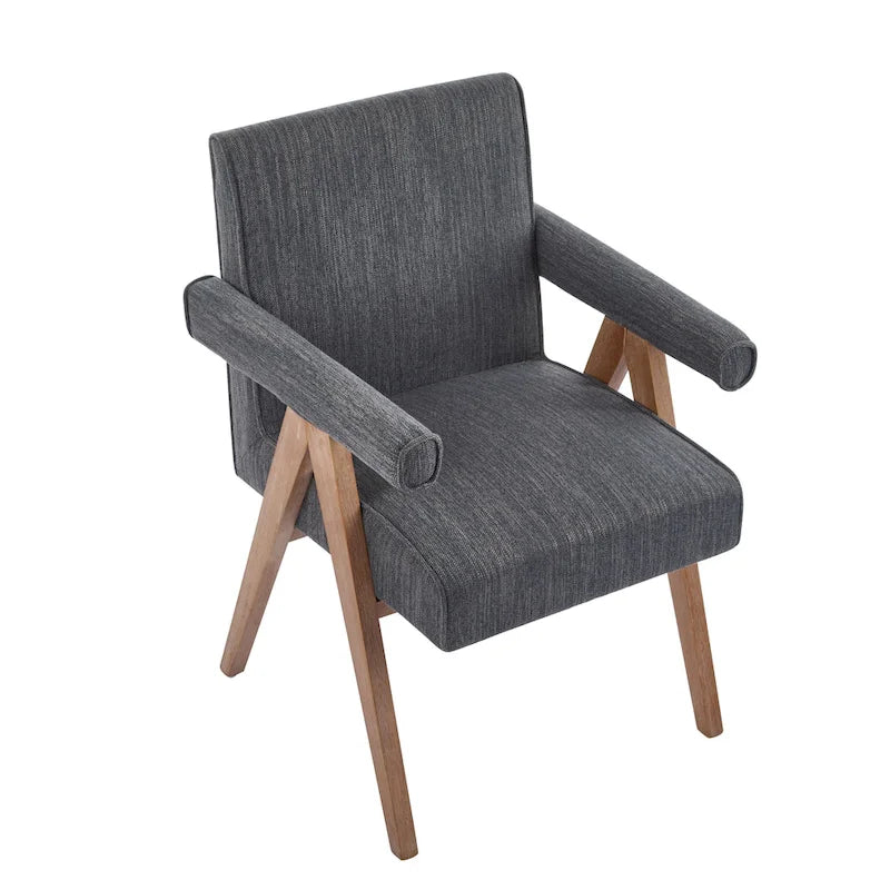 Sillón de comedor tapizado (juego de 2)
