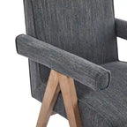 Sillón de comedor tapizado (juego de 2)