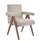 Sillón de comedor tapizado (juego de 2)