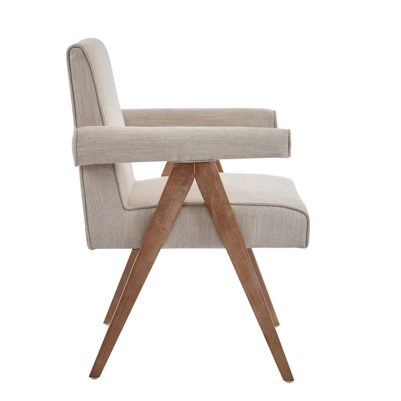 Sillón de comedor tapizado (juego de 2)