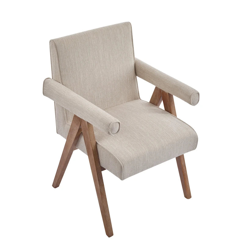 Sillón de comedor tapizado (juego de 2)
