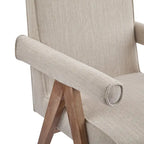 Sillón de comedor tapizado (juego de 2)
