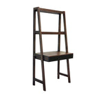 Modern Ladder Study Desk with Single Drawer and Built In Shelves, for Small Spaces or Custom Home Office