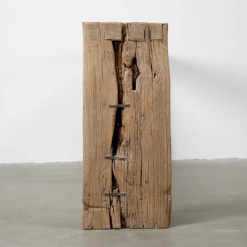 Consola de cascada vintage – Madera natural desgastada (el tamaño y el acabado varían)
