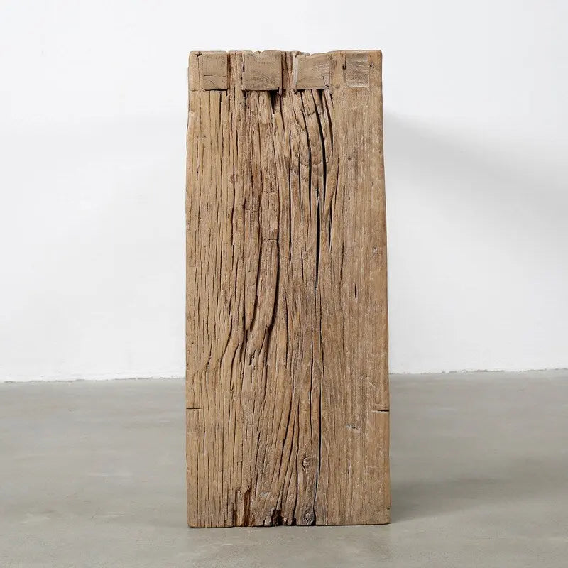 Consola de cascada vintage – Madera natural desgastada (el tamaño y el acabado varían)