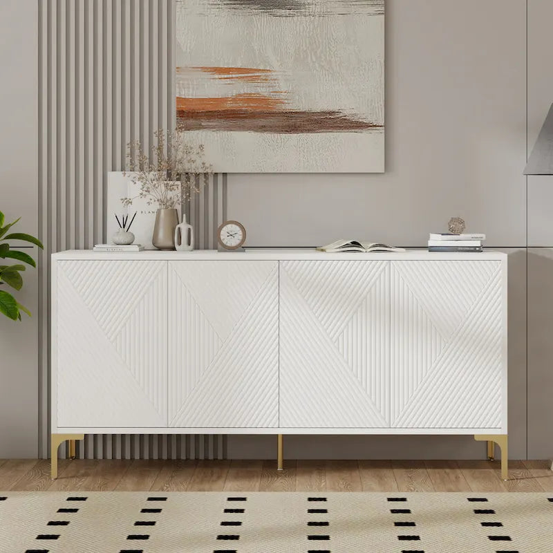 Buffet Cabinet with with Adjustable Shelves for Living Room
