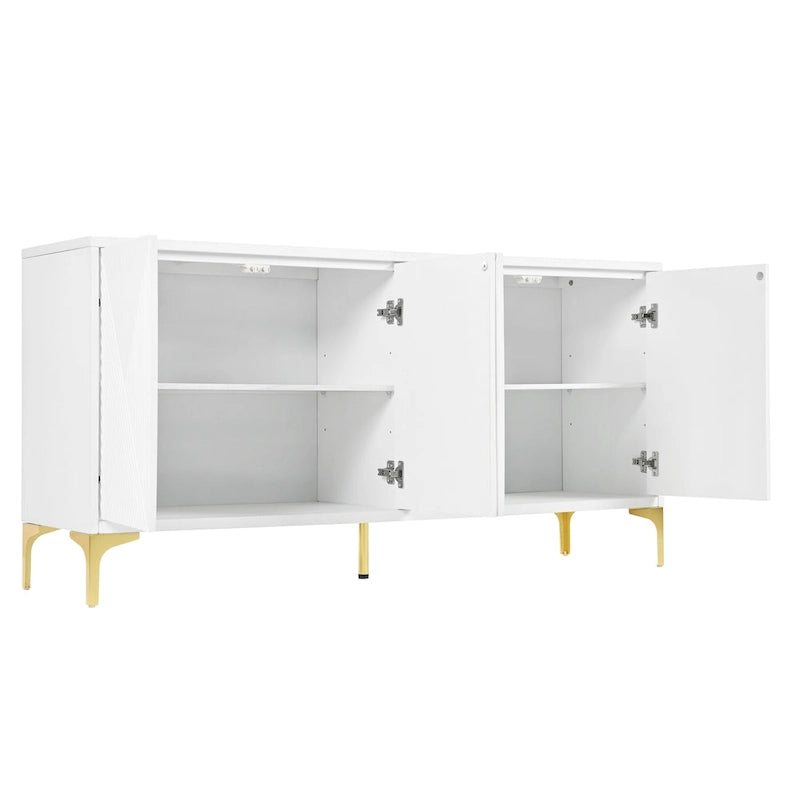 Mueble aparador con estantes ajustables para sala de estar