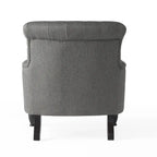 Sillón con mechones y respaldo enrollado