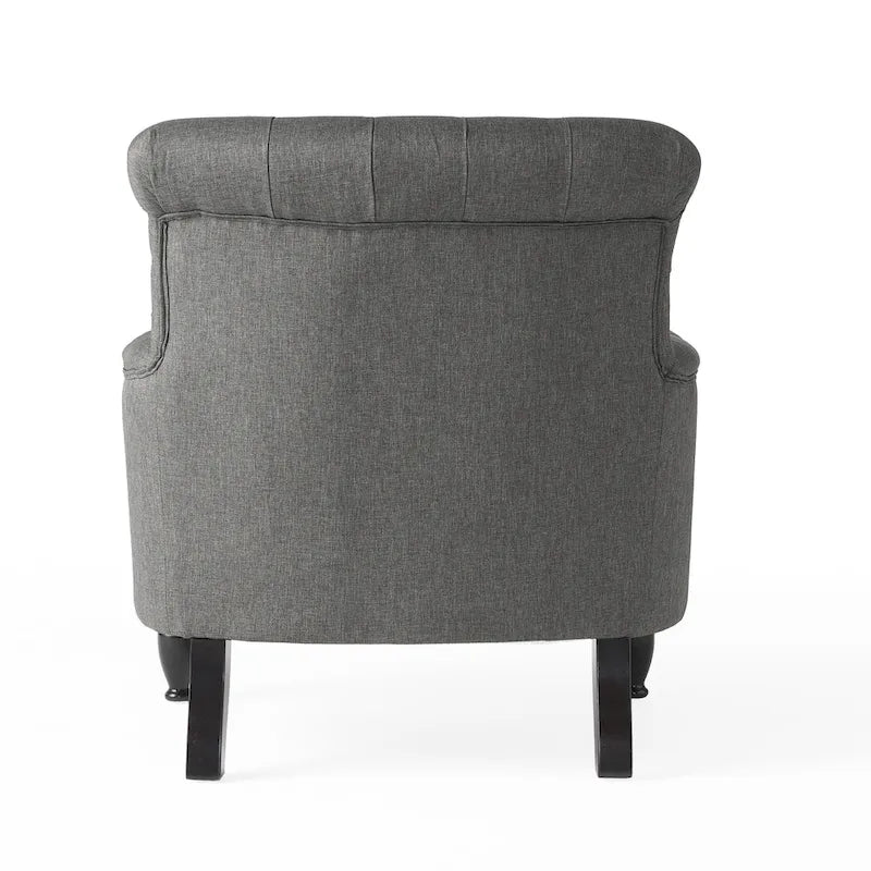 Sillón con mechones y respaldo enrollado