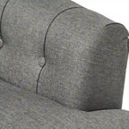 Sillón con mechones y respaldo enrollado