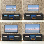 Mueble para TV de 51 pulgadas con luces LED, para televisores de hasta 69 pulgadas