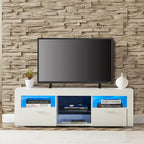 Mueble para TV de 51 pulgadas con luces LED, para televisores de hasta 69 pulgadas