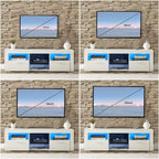 Mueble para TV de 51 pulgadas con luces LED, para televisores de hasta 69 pulgadas