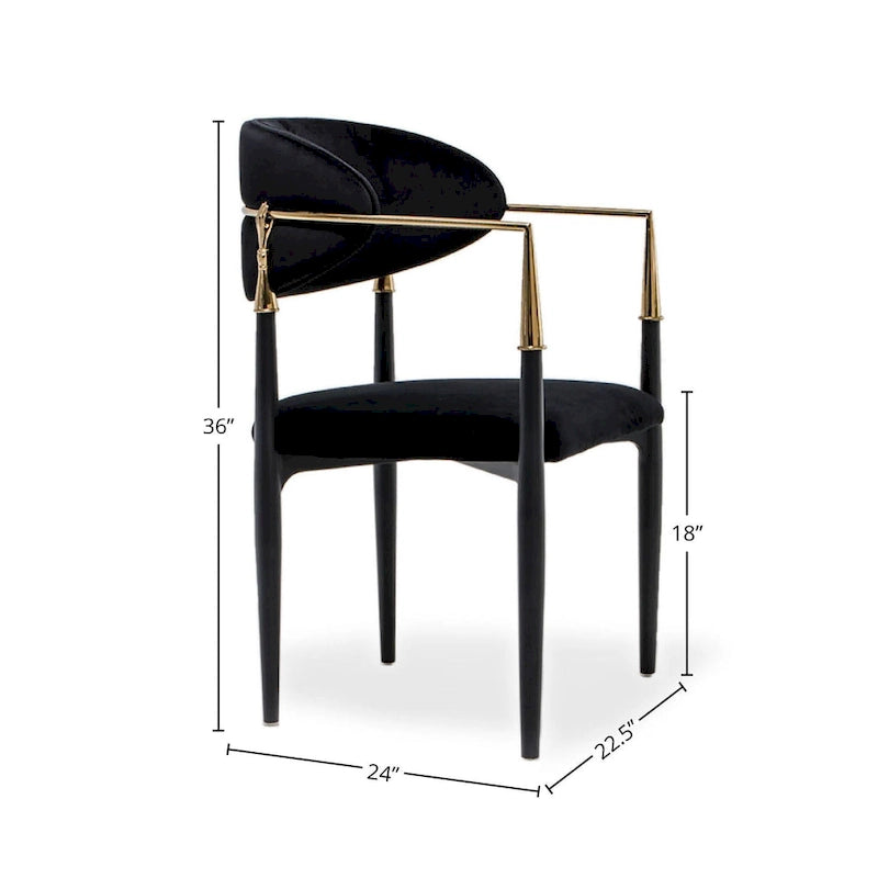 Silla de comedor de terciopelo de acero inoxidable dorado