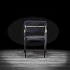 Silla de comedor de terciopelo de acero inoxidable dorado