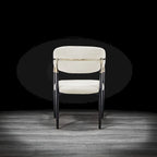 Silla de comedor de terciopelo de acero inoxidable dorado
