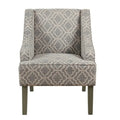 Sillón con reposabrazos curvos clásico geométrico Bohmann Ash de Porch & Den