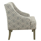 Sillón con reposabrazos curvos clásico geométrico Bohmann Ash de Porch & Den