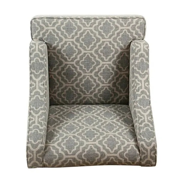 Sillón con reposabrazos curvos clásico geométrico Bohmann Ash de Porch & Den