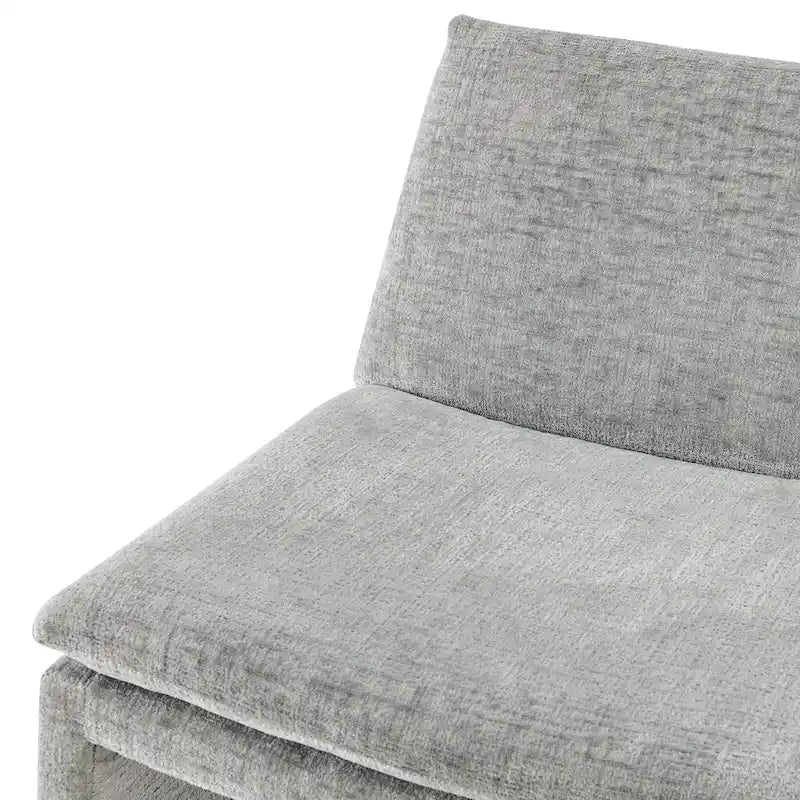 Sillón decorativo de chenilla