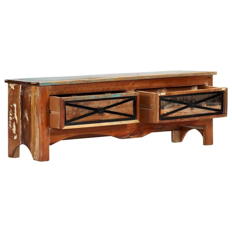 Mueble para TV vidaXL 120x30x40 cm Madera maciza reciclada