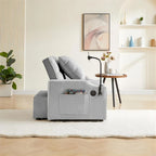 Sillón Cama Convertible con Puerto de Carga USB y Portavasos