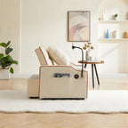 Sillón Cama Convertible con Puerto de Carga USB y Portavasos