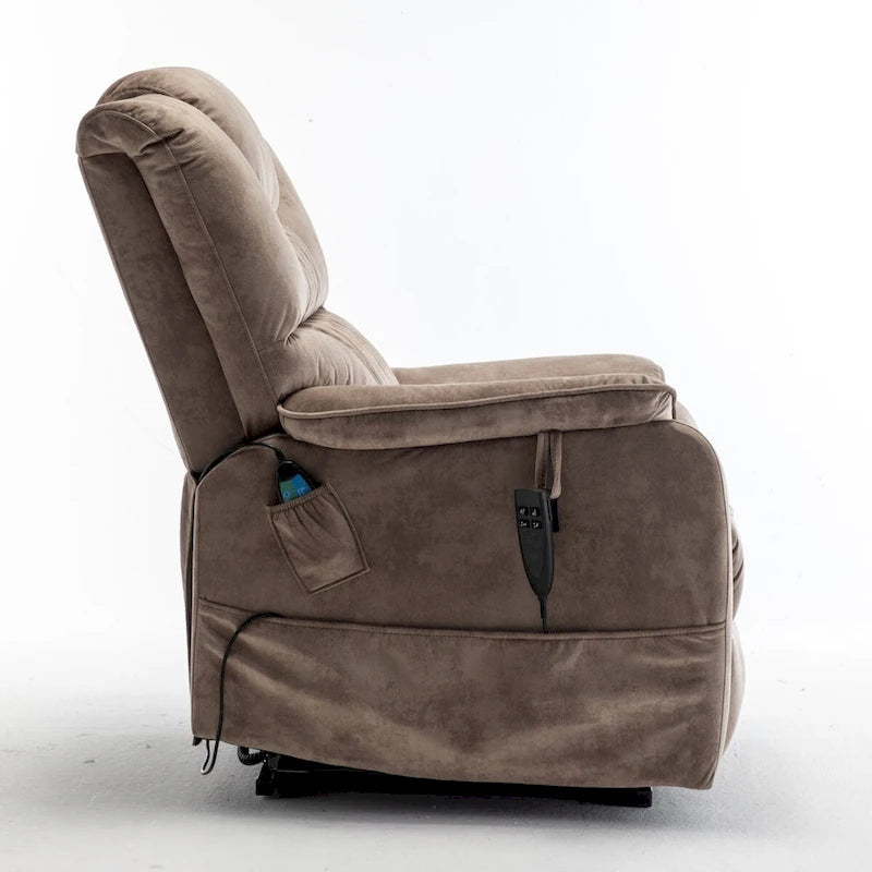 Sillón reclinable elevador eléctrico con posición horizontal de 180°