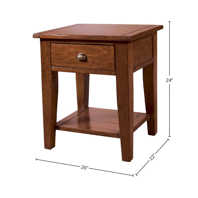 Mesa Auxiliar de Madera Reciclada