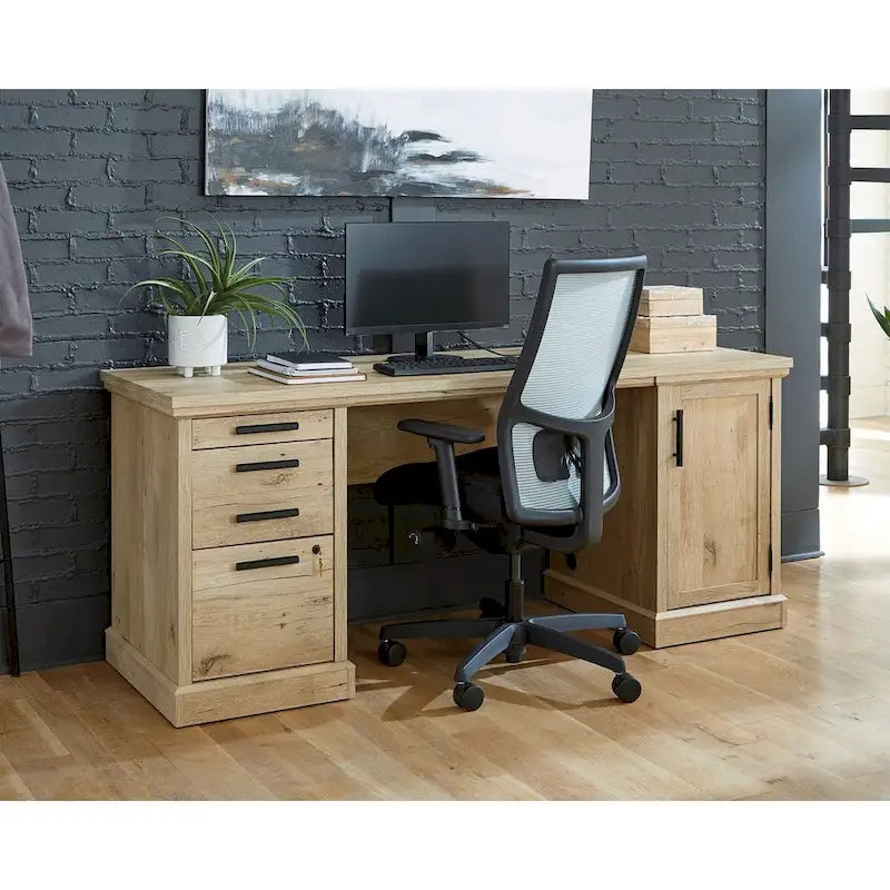 Credenza de oficina de 72 pulgadas con almacenamiento y cajón para archivos