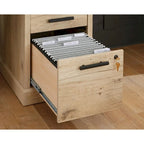 Credenza de oficina de 72 pulgadas con almacenamiento y cajón para archivos