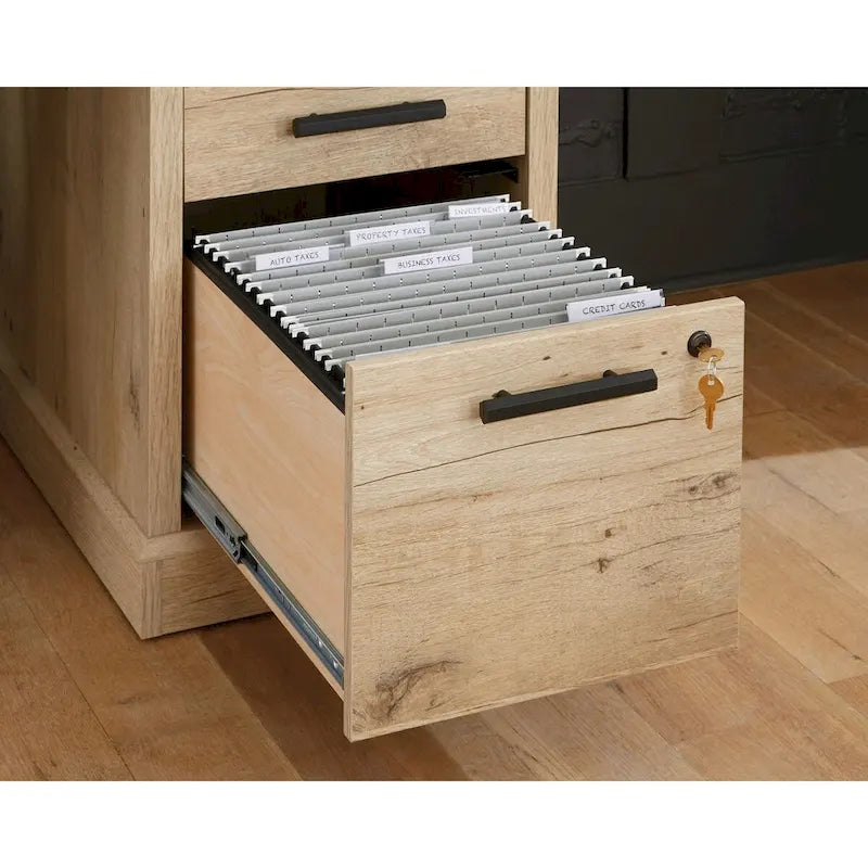 Credenza de oficina de 72 pulgadas con almacenamiento y cajón para archivos