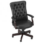 Sillón de oficina Arden Lane con respaldo alto, capitoné y brazos
