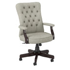 Sillón de oficina Arden Lane con respaldo alto, capitoné y brazos