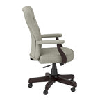 Sillón de oficina Arden Lane con respaldo alto, capitoné y brazos