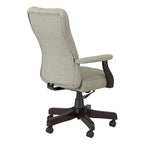 Sillón de oficina Arden Lane con respaldo alto, capitoné y brazos